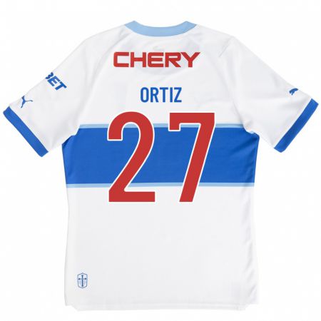 Kandiny Homme Maillot Jorge Ortiz #27 Blanc Tenues Domicile 2023/24 T-Shirt