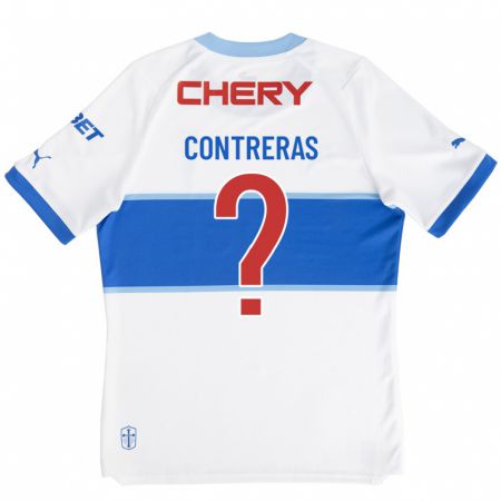 Kandiny Homme Maillot Mathías Contreras #0 Blanc Tenues Domicile 2023/24 T-Shirt