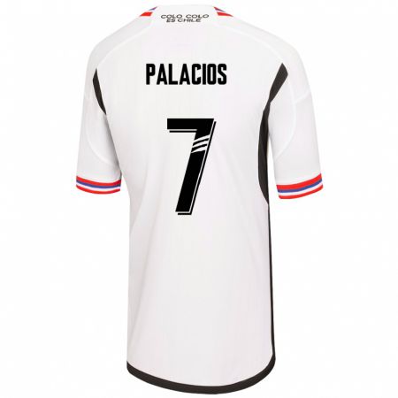 Kandiny Homme Maillot Carlos Palacios #7 Blanc Tenues Domicile 2023/24 T-Shirt