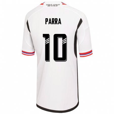 Kandiny Homme Maillot Pablo Parra #10 Blanc Tenues Domicile 2023/24 T-Shirt