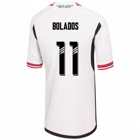 Kandiny Homme Maillot Marcos Bolados #11 Blanc Tenues Domicile 2023/24 T-Shirt