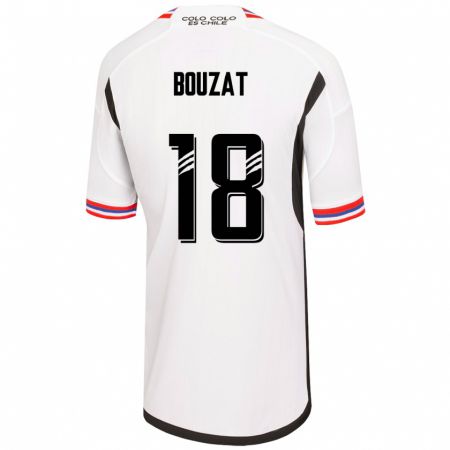 Kandiny Homme Maillot Agustín Bouzat #18 Blanc Tenues Domicile 2023/24 T-Shirt