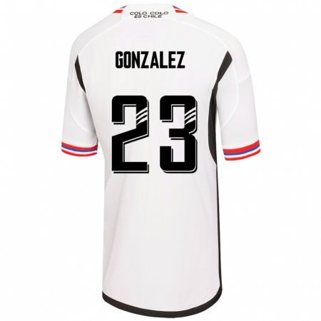 Kandiny Homme Maillot Ramiro González #23 Blanc Tenues Domicile 2023/24 T-Shirt