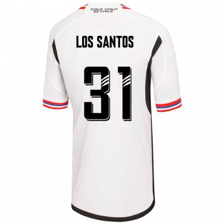 Kandiny Homme Maillot Matías De Los Santos #31 Blanc Tenues Domicile 2023/24 T-Shirt