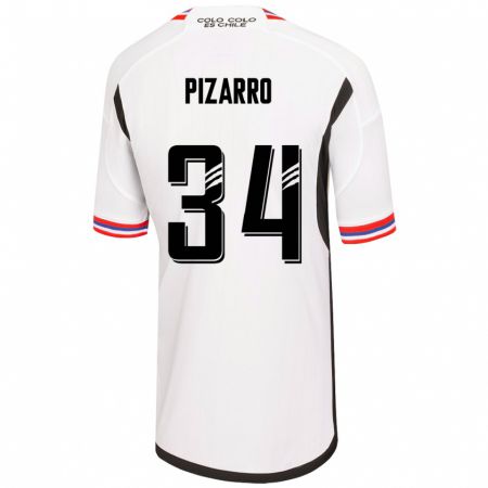 Kandiny Homme Maillot Vicente Pizarro #34 Blanc Tenues Domicile 2023/24 T-Shirt