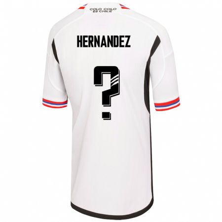 Kandiny Homme Maillot Leandro Hernández #0 Blanc Tenues Domicile 2023/24 T-Shirt