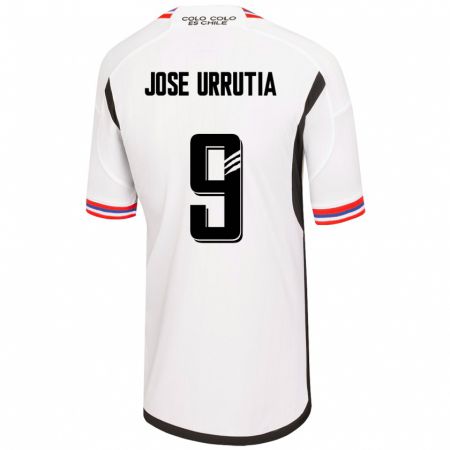 Kandiny Homme Maillot María José Urrutia #9 Blanc Tenues Domicile 2023/24 T-Shirt