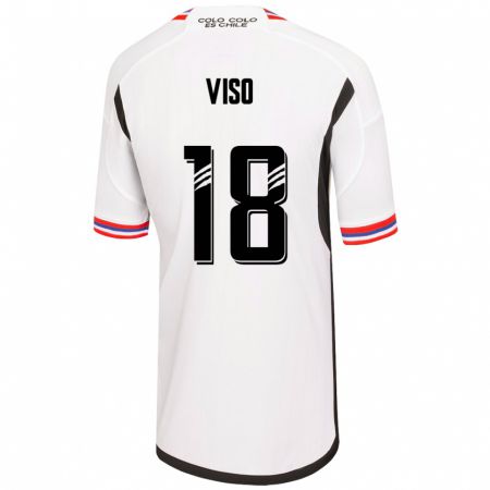 Kandiny Homme Maillot Ysaura Viso #18 Blanc Tenues Domicile 2023/24 T-Shirt