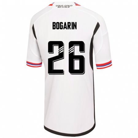 Kandiny Homme Maillot Dahiana Bogarín #26 Blanc Tenues Domicile 2023/24 T-Shirt