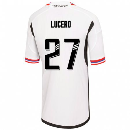Kandiny Homme Maillot Valentina Lucero #27 Blanc Tenues Domicile 2023/24 T-Shirt