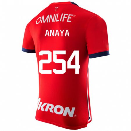 Kandiny Homme Maillot Mario Anaya #254 Rouge Tenues Domicile 2023/24 T-Shirt
