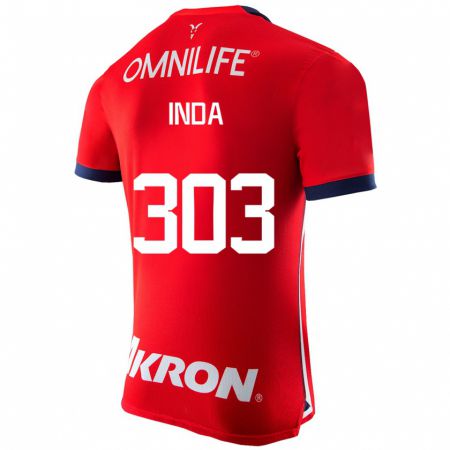 Kandiny Homme Maillot Samir Inda #303 Rouge Tenues Domicile 2023/24 T-Shirt