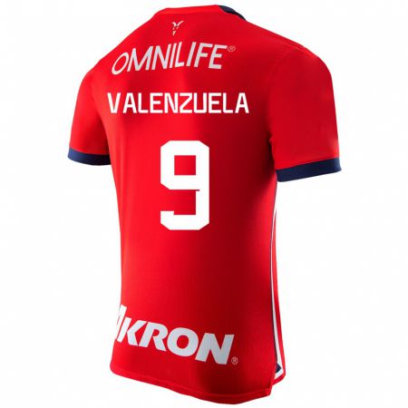 Kandiny Homme Maillot Gabriela Valenzuela #9 Rouge Tenues Domicile 2023/24 T-Shirt