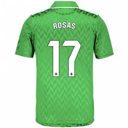 Kandiny Homme Maillot Berto Rosas #17 Vert Tenues Extérieur 2023/24 T-Shirt