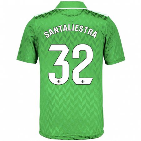 Kandiny Homme Maillot Carla Santaliestra #32 Vert Tenues Extérieur 2023/24 T-Shirt