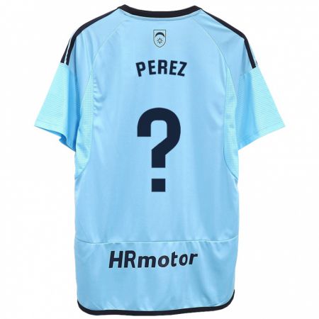 Kandiny Homme Maillot Bruno Pérez #0 Bleu Tenues Extérieur 2023/24 T-Shirt