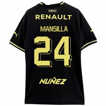 Kandiny Homme Maillot Brian Mansilla #24 Noir Tenues Extérieur 2023/24 T-Shirt