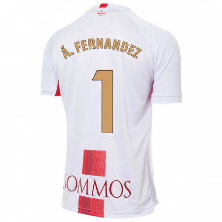 Kandiny Homme Maillot Álvaro Fernández #1 Blanc Tenues Extérieur 2023/24 T-Shirt