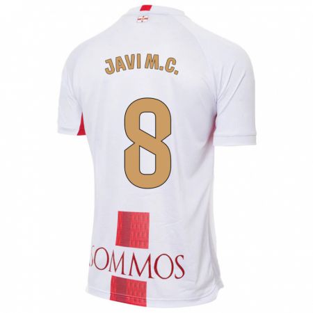 Kandiny Homme Maillot Javi Martínez #8 Blanc Tenues Extérieur 2023/24 T-Shirt