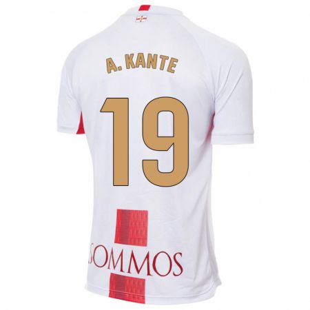 Kandiny Homme Maillot Abou Kanté #19 Blanc Tenues Extérieur 2023/24 T-Shirt