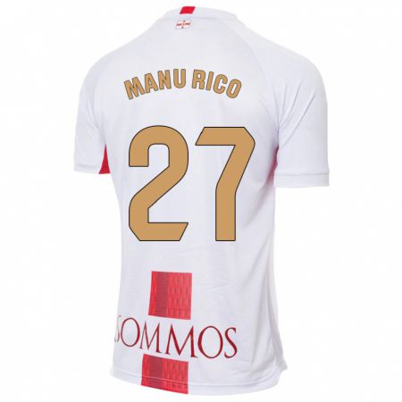 Kandiny Homme Maillot Manu Rico #27 Blanc Tenues Extérieur 2023/24 T-Shirt