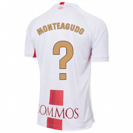 Kandiny Homme Maillot Miguel Monteagudo #0 Blanc Tenues Extérieur 2023/24 T-Shirt