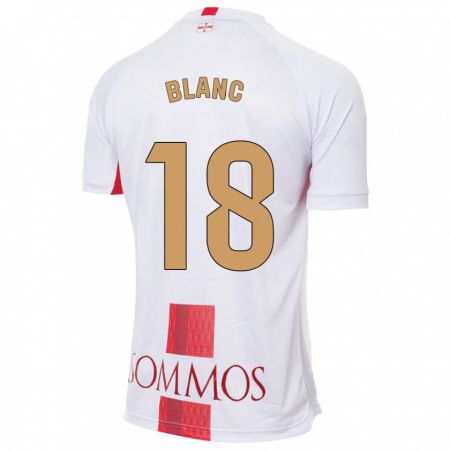 Kandiny Homme Maillot Laia Blanc #18 Blanc Tenues Extérieur 2023/24 T-Shirt