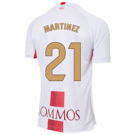 Kandiny Homme Maillot Alejandra Martínez #21 Blanc Tenues Extérieur 2023/24 T-Shirt