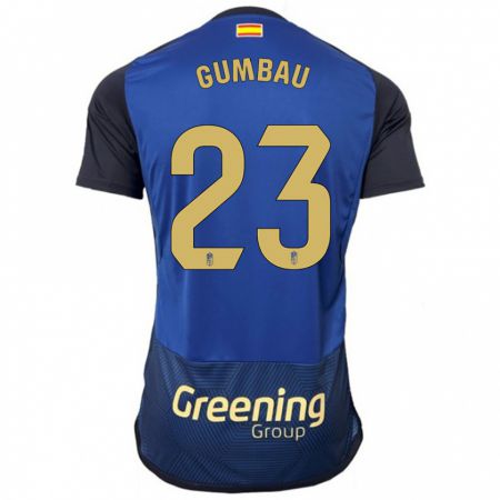 Kandiny Homme Maillot Gerard Gumbau #23 Marin Tenues Extérieur 2023/24 T-Shirt