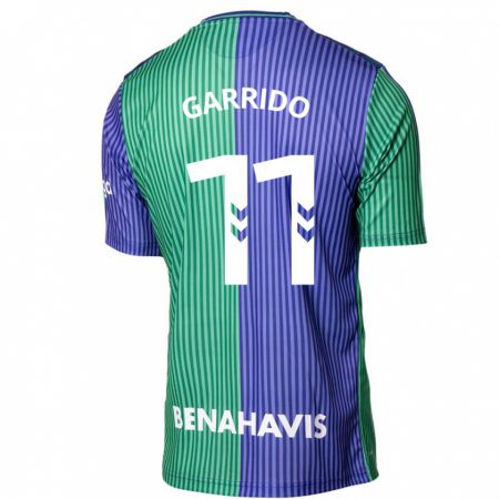 Kandiny Homme Maillot Rafael Garrido #11 Vert Bleu Tenues Extérieur 2023/24 T-Shirt