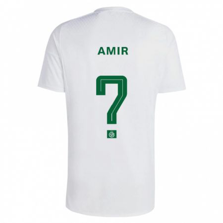 Kandiny Homme Maillot Elad Amir #0 Vert Bleu Tenues Extérieur 2023/24 T-Shirt