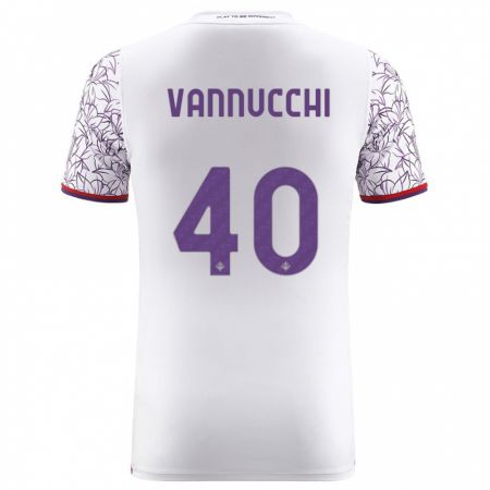 Kandiny Homme Maillot Tommaso Vannucchi #40 Blanc Tenues Extérieur 2023/24 T-Shirt