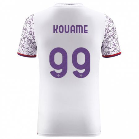 Kandiny Homme Maillot Christian Kouamé #99 Blanc Tenues Extérieur 2023/24 T-Shirt