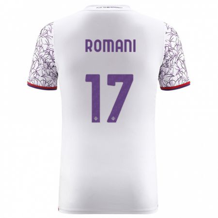 Kandiny Homme Maillot Lorenzo Romani #17 Blanc Tenues Extérieur 2023/24 T-Shirt