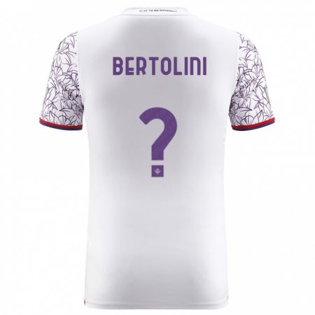 Kandiny Homme Maillot Gabriele Bertolini #0 Blanc Tenues Extérieur 2023/24 T-Shirt
