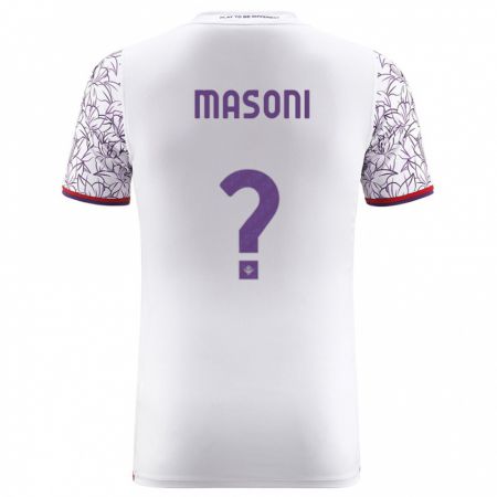Kandiny Homme Maillot Tommaso Masoni #0 Blanc Tenues Extérieur 2023/24 T-Shirt