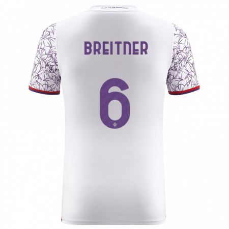 Kandiny Homme Maillot Stephanie Breitner #6 Blanc Tenues Extérieur 2023/24 T-Shirt