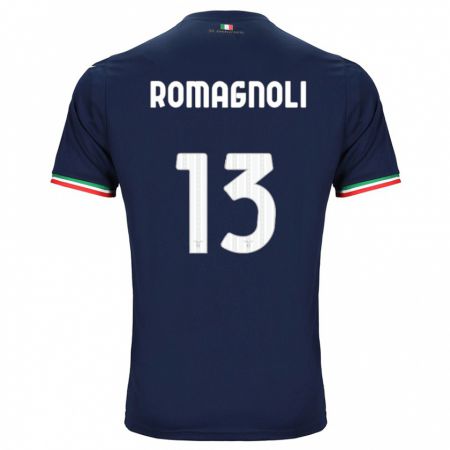 Kandiny Homme Maillot Alessio Romagnoli #13 Marin Tenues Extérieur 2023/24 T-Shirt