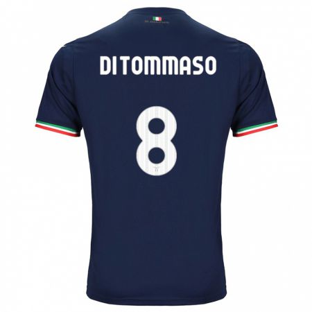 Kandiny Homme Maillot Leonardo Di Tommaso #8 Marin Tenues Extérieur 2023/24 T-Shirt