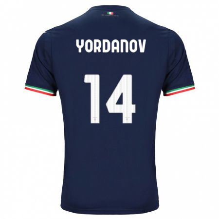 Kandiny Homme Maillot Damyan Yordanov #14 Marin Tenues Extérieur 2023/24 T-Shirt