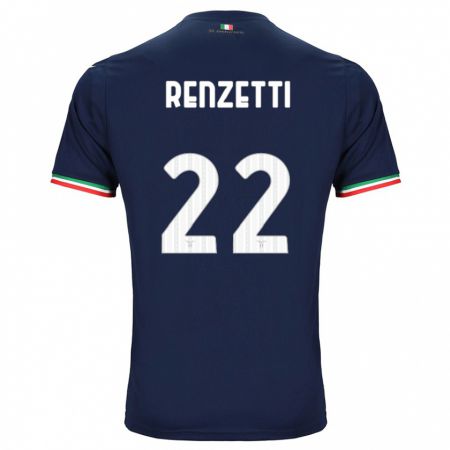 Kandiny Homme Maillot Davide Renzetti #22 Marin Tenues Extérieur 2023/24 T-Shirt