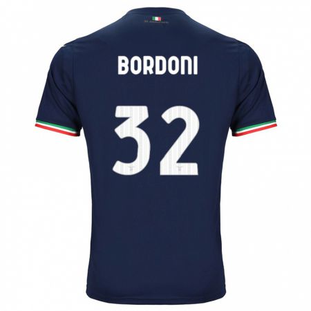 Kandiny Homme Maillot Tommaso Bordoni #32 Marin Tenues Extérieur 2023/24 T-Shirt