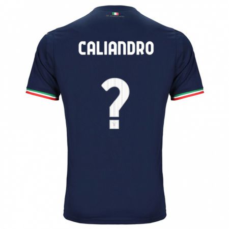 Kandiny Homme Maillot Stanislao Caliandro #0 Marin Tenues Extérieur 2023/24 T-Shirt