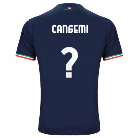 Kandiny Homme Maillot Emanuele Cangemi #0 Marin Tenues Extérieur 2023/24 T-Shirt