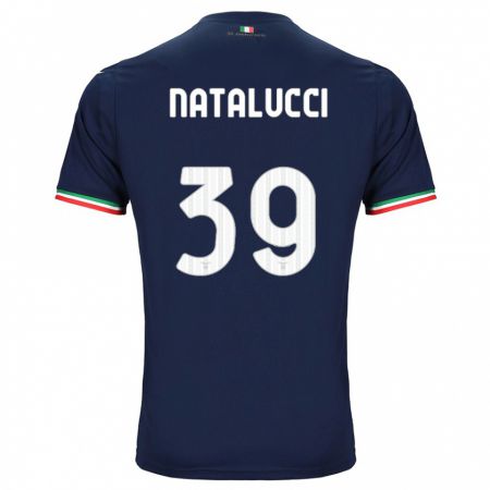 Kandiny Homme Maillot Serena Natalucci #39 Marin Tenues Extérieur 2023/24 T-Shirt
