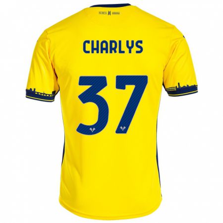 Kandiny Homme Maillot Charlys #37 Jaune Tenues Extérieur 2023/24 T-Shirt
