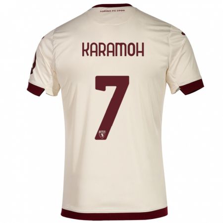 Kandiny Homme Maillot Yann Karamoh #7 Champenois Tenues Extérieur 2023/24 T-Shirt