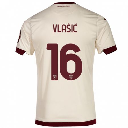 Kandiny Homme Maillot Nikola Vlašić #16 Champenois Tenues Extérieur 2023/24 T-Shirt