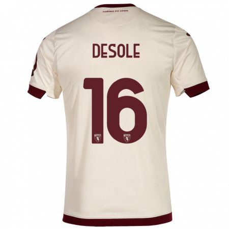 Kandiny Homme Maillot Fabio Desole #16 Champenois Tenues Extérieur 2023/24 T-Shirt
