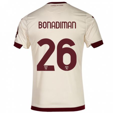 Kandiny Homme Maillot Matteo Bonadiman #26 Champenois Tenues Extérieur 2023/24 T-Shirt